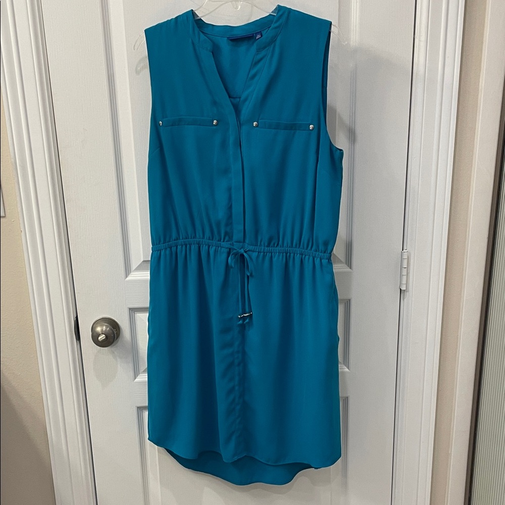 Apt. 9 Turquoise Sleeveless Midi Dress